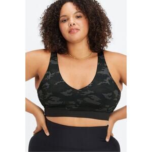 Fabletics All Day Every Day Bra Black, Green & Gray Camo NEW Women's 4X